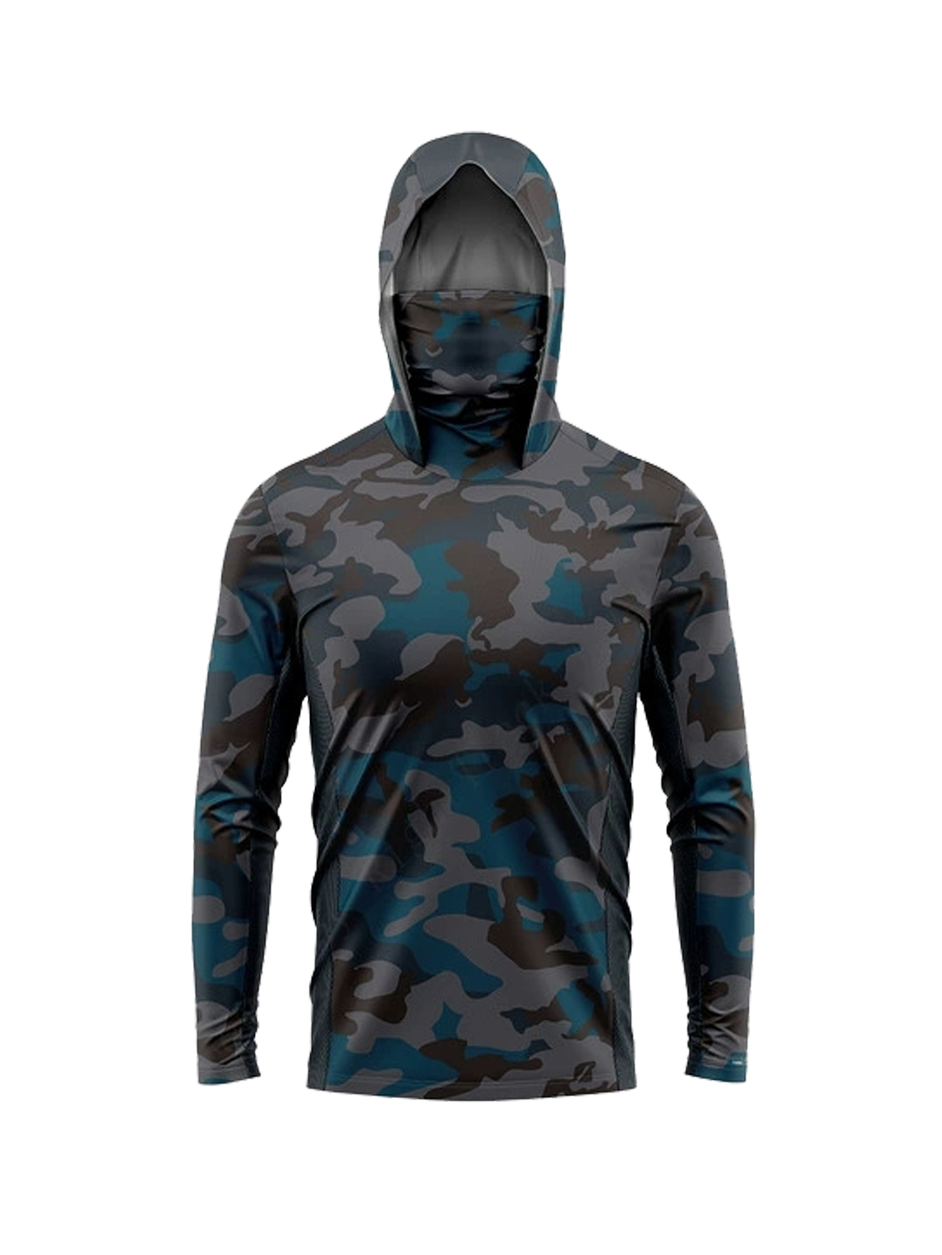 Desert Camo Men Fishing Hooded - Fishing Shirt Uv Protection ulasan dan harga