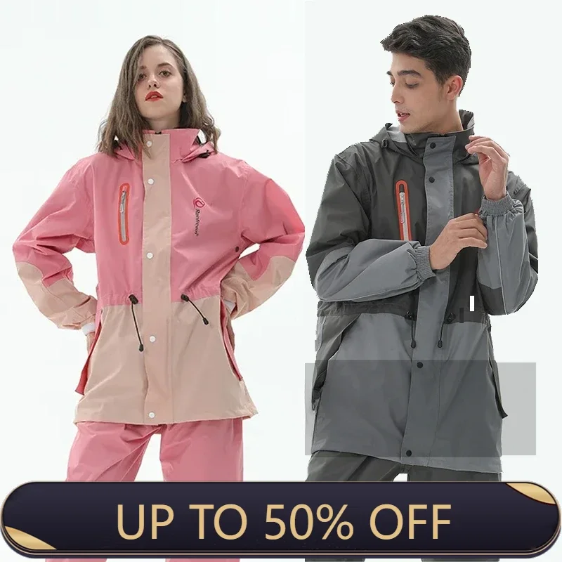 Split Raincoat Jacket Rain Pan - Fishing Rain Suit ulasan dan harga