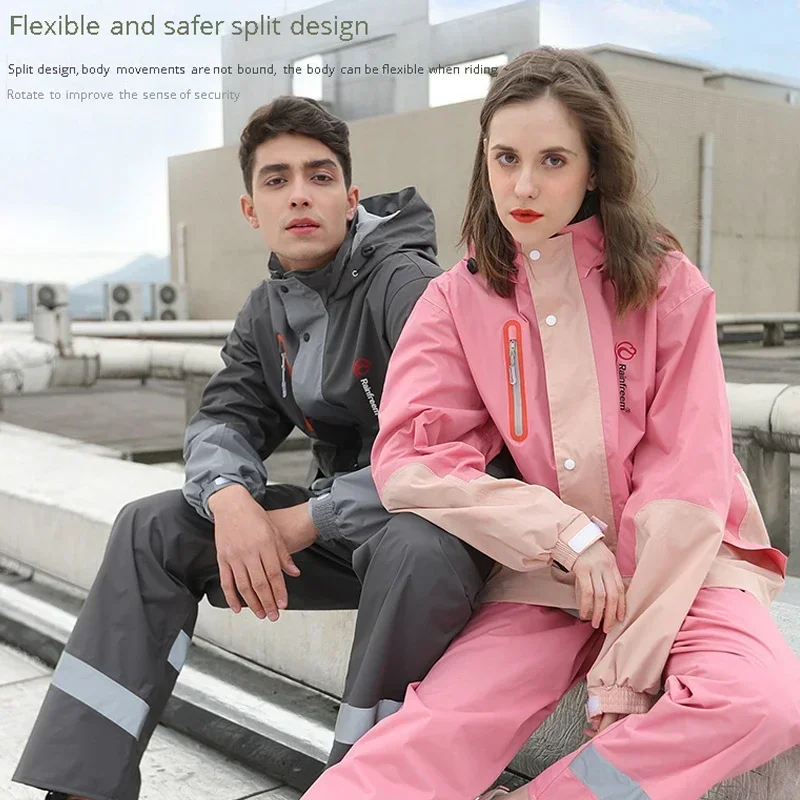 Split Raincoat Jacket Rain Pan - Fishing Rain Suit ulasan dan harga